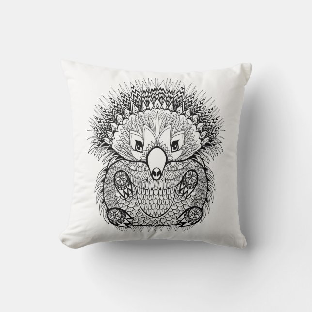 Hand gezeichnetes Echidna-Gekritzel Kissen (Vorderseite)