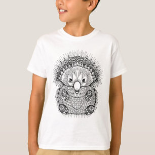 Hand gezeichnetes Echidna-Gekritzel T-Shirt
