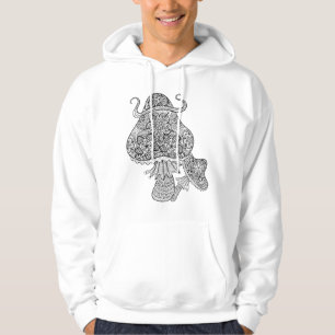 Hand gezeichnetes magisches Pilz-Gekritzel Hoodie