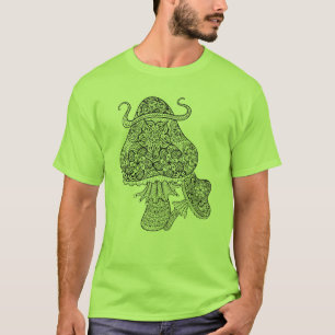 Hand gezeichnetes magisches Pilz-Gekritzel T-Shirt