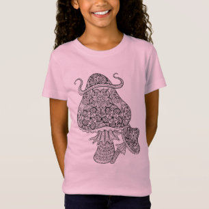 Hand gezeichnetes magisches Pilz-Gekritzel T-Shirt