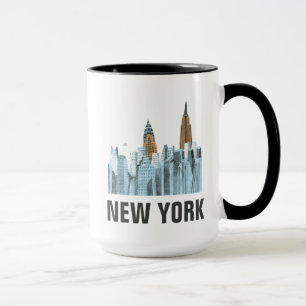 Hand gezeichnetes New York City, NY Tasse