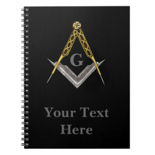 Hand gezeichnetes Quadrat und Kompass Notizblock