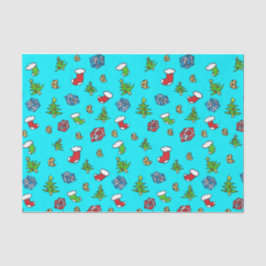 Hand gezeichnetes Weihnachtsseidenpapier Seidenpapier