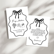 Hand gezogener Bow floral zu meiner Mutter auf mei