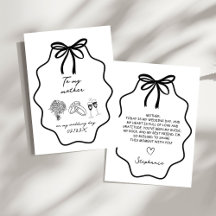 Hand gezogener Bow floral zu meiner Mutter auf mei