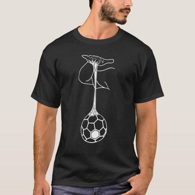 Hand Glued Handball Player Goalkeeper Pivot T-Shirt (Vorderseite)