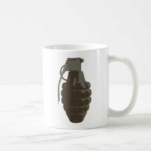 Hand Grenade War Military Bomb Army Marines Tasse (Rechts)