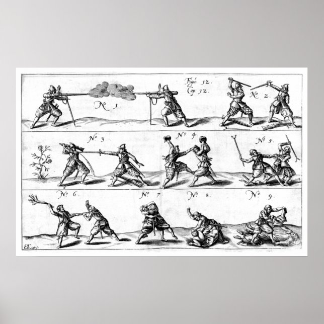 Hand-Hand-Kampf-Demo-Poster Poster (Vorne)