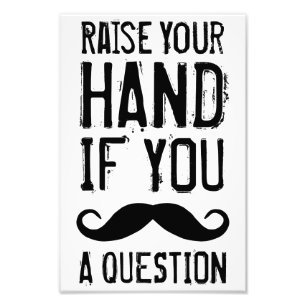 Hand heben fotodruck