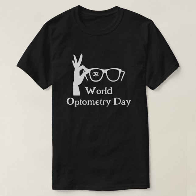 Hand Holding Eyeglasses T - Shirt (Design vorne)