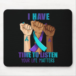 Hand, ich habe Zeit, mir die Suizidprävention vor  Mousepad