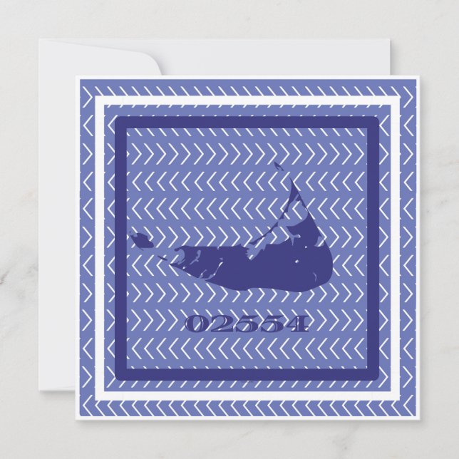 Hand-Illustriert-Nantucket-Grußkarte (Vorderseite)