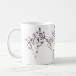 Hand Illustrierte Blume Print Tasse