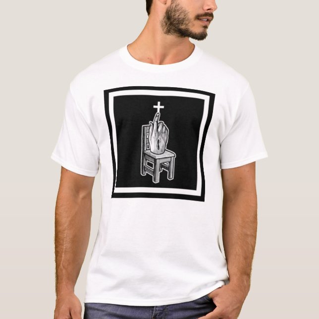 Hand im Stuhl T-Shirt (Vorderseite)