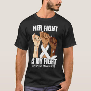 Hand in Hand Der Kampf ist mein Kampf Blindheitsbe T-Shirt