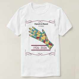 Hand in Hand for a Century Black History Mosaic Sh T-Shirt