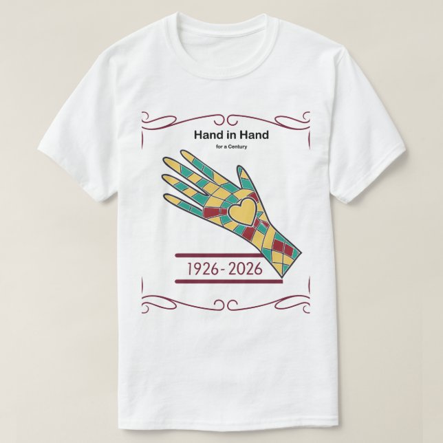 Hand in Hand for a Century Black History Mosaic Sh T-Shirt (Design vorne)