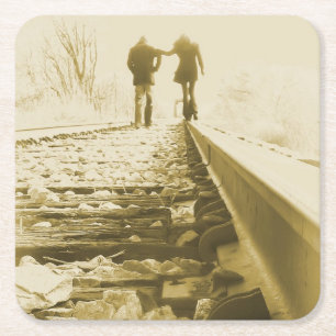 Hand in Hand laufen - Untersetzer