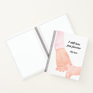 Hand in Hand Liebe Kunst - Kindergarten Notizbuch