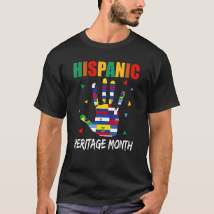 Hand Latin Countries faht nationale hispanische He T-Shirt