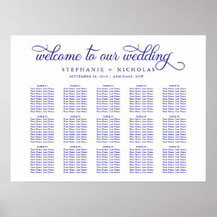Hand Letter Chic Hochzeitstabelle Poster