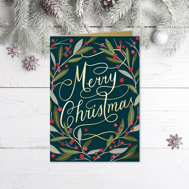 Hand Lettered Christmas California Holly (Von Creator hochgeladen)