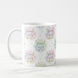Hand-Lettered Happy Easter Watercolor Kaffeetasse