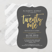 HAND LETTERED SCRIPT Typ modische Goldfolie grau