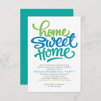 HAND LETTERED ZUHAUSE SWEET ZUHAUSE | HAUSHALTSBEW EINLADUNG