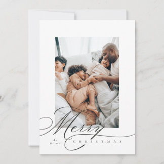 Hand Letting Merry Holiday Card Feiertagskarte