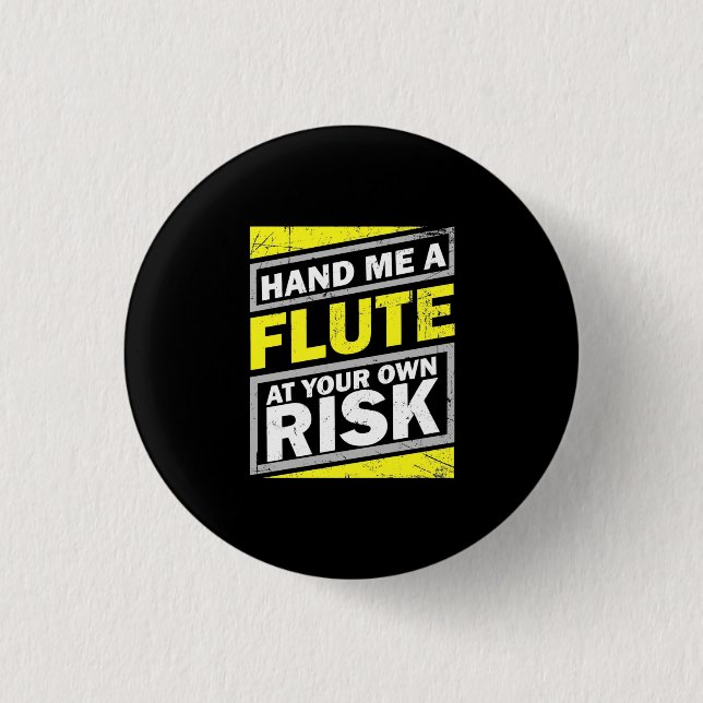 Hand mir eine Flute Button (Vorderseite)