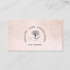 Hand mit Baum Visitenkarte