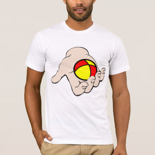 Hand mit Juggling-Ball-Mens-T - Shirt