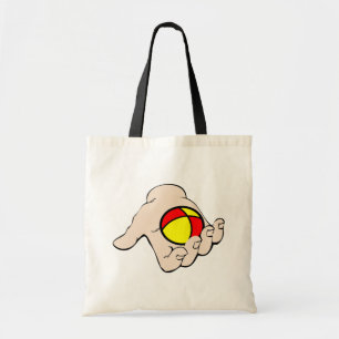 Hand mit Juggling Ball Tote Bag Tragetasche