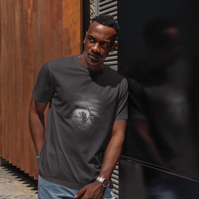 Hand mit Rollen monochromatisch T-Shirt (Von Creator hochgeladen)