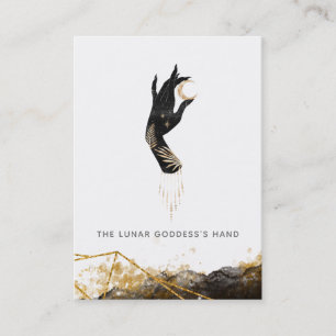 *~* Hand Moon Mystic Geometrie  Visitenkarte