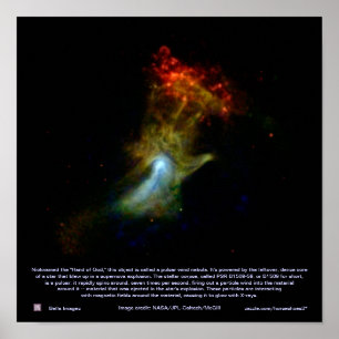 Hand of God Pulsar (PSR B1509-58) - Plakat