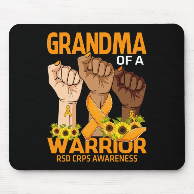 Hand Oma eines Kriegers Rsd Crps Bewusstsein Sonne Mousepad (Vorne)