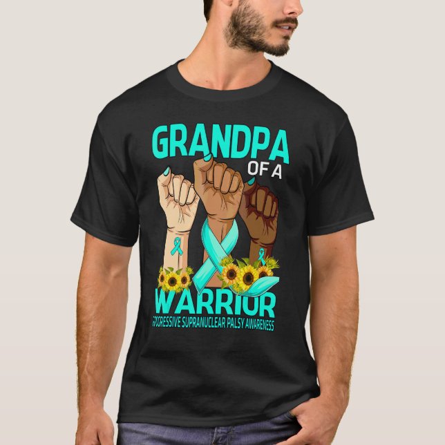 Hand Opa eines Kriegers progressiv supranuclear T-Shirt (Vorderseite)