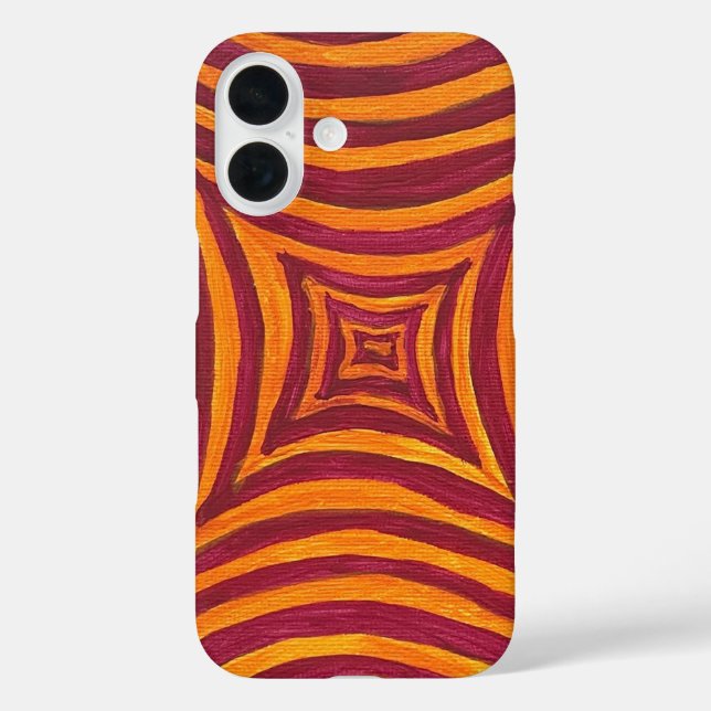 Hand-Painted Abstract Pattern Smartphone Case (Rückseite)
