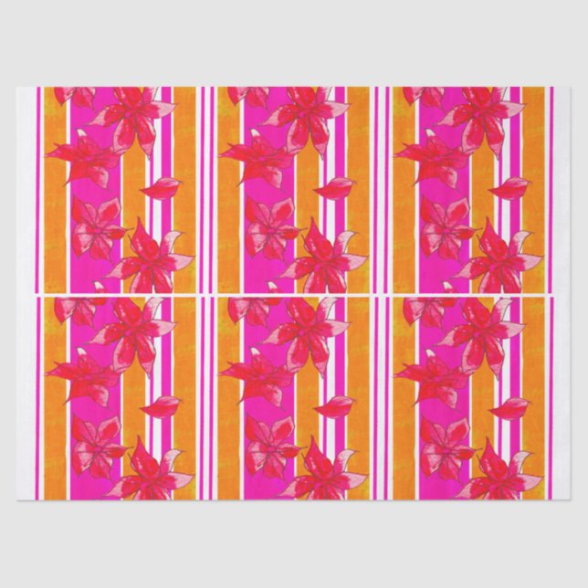 HAND PAINTED BIRTHDAY TISSUE PAPER SEIDENPAPIER (Vorderseite)