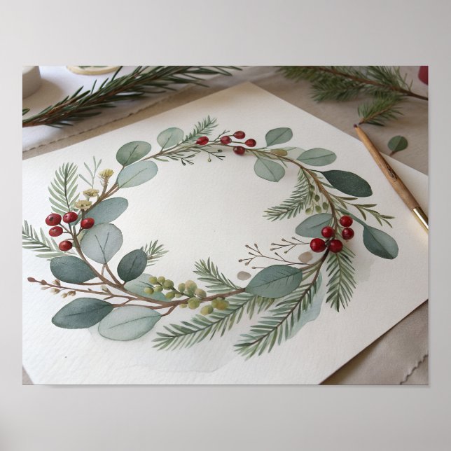 Hand-Painted Botanical Poster (Vorne)