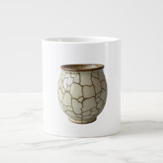 Hand-Painted Ceramic Crackle Artisan Kintsugi Effe Jumbo-Tasse