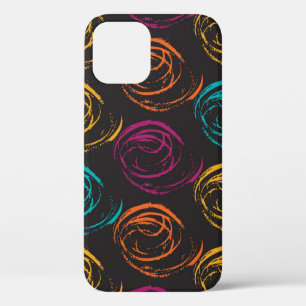Hand painted grange texture. Ink geometric element Case-Mate iPhone Hülle