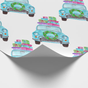 Hand painted watercolor Christmas Geschenkpapier