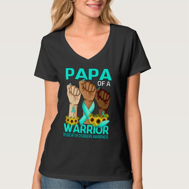Hand Papa aus kriegsbedingten dissoziativen Erkran T-Shirt (Vorderseite)