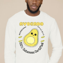 Hand-picked Avocado Fruit Label Sweatshirt