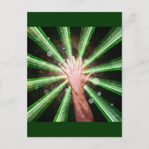 Hand Postkarte