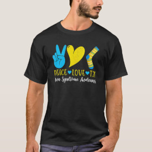 Hand Print Socks World Down Syndrome Awareness Day T-Shirt